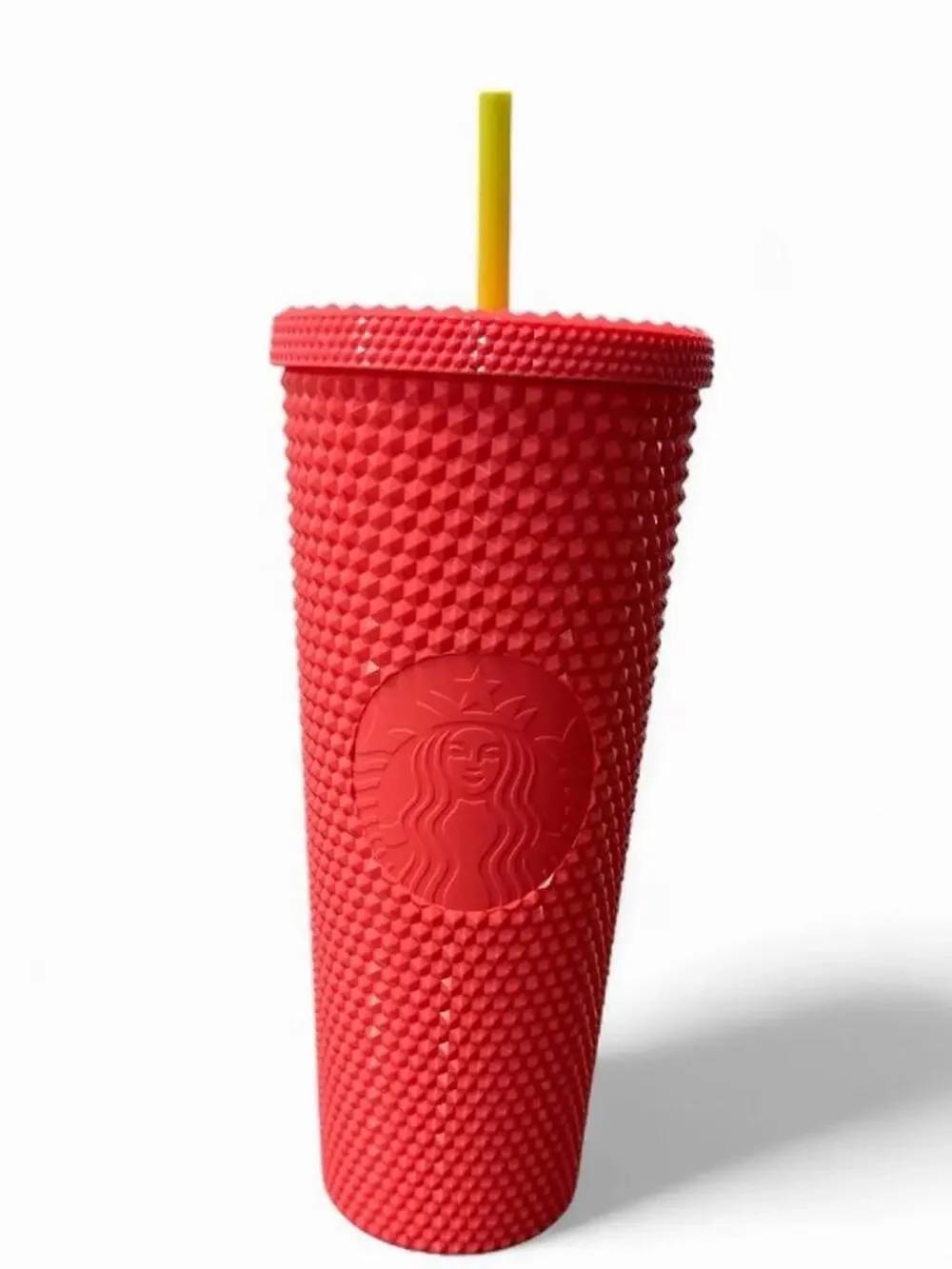 Starbucks Summer 2022 Studded Dragon Fruit 24oz Venti Tumbler Cup Coral Pink
